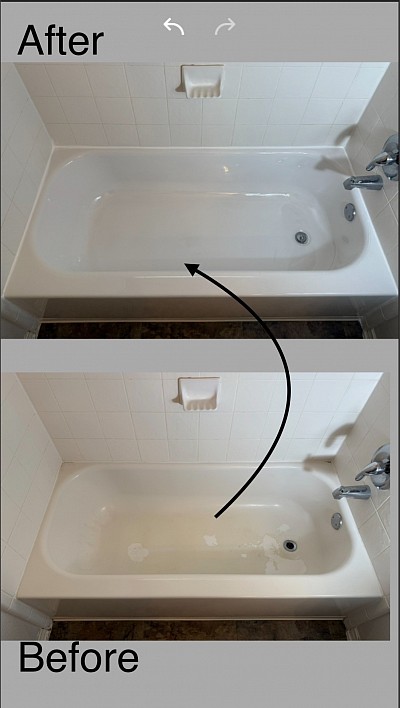 Dull and worn Tub Refinishing in San Antonio