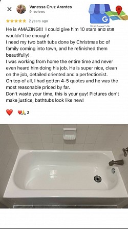 (Click to see the full review) “… AMAZING!!! … 10 stars and still wouldn't be enough!…super nice, clean…detailed oriented… the most reasonable priced by far. “ - Vanessa Cruz Atantes, San Antonio ⭐️⭐️⭐️⭐️⭐️