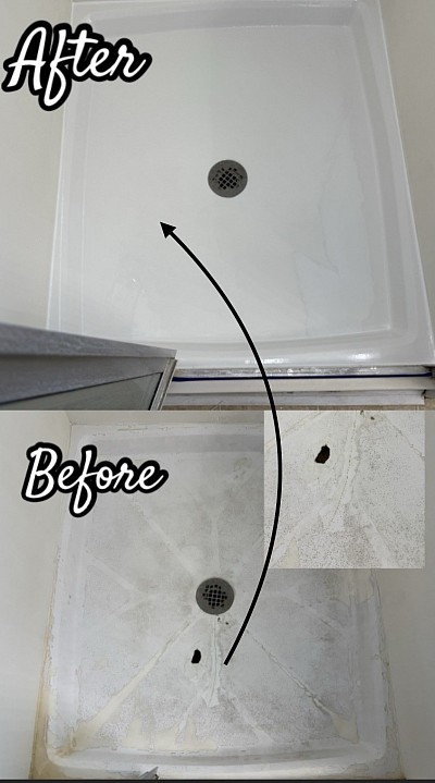 Damaged Shower Base Restoration in San Antonio