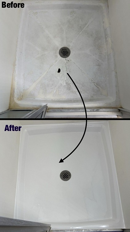 Damaged Shower Base Restoration in San Antonio