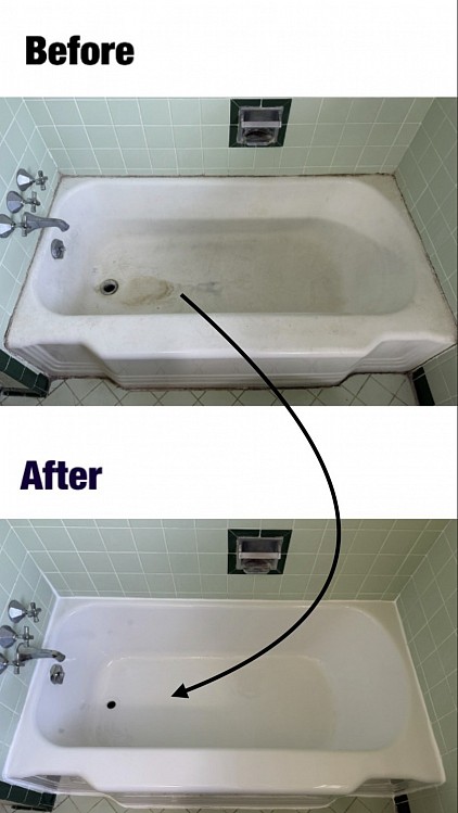 Worn Tub Restoration in San Antonio