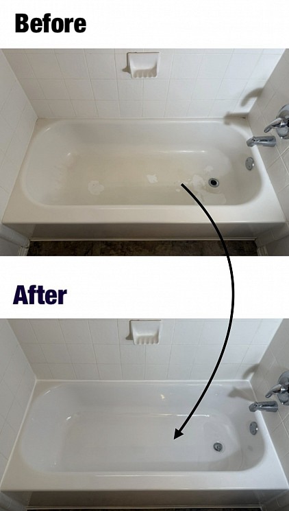 Dull and Worn Tub Refinishing in San Antonio
